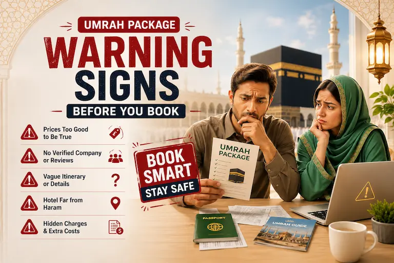 Umrah Package Warning Signs